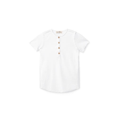 [BS-WNTU52] Basic Short Sleeve Ribbed Henley