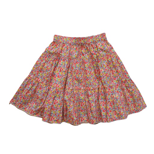 [S24-WSG303B-FM] FLORAL TIERED SKIRT