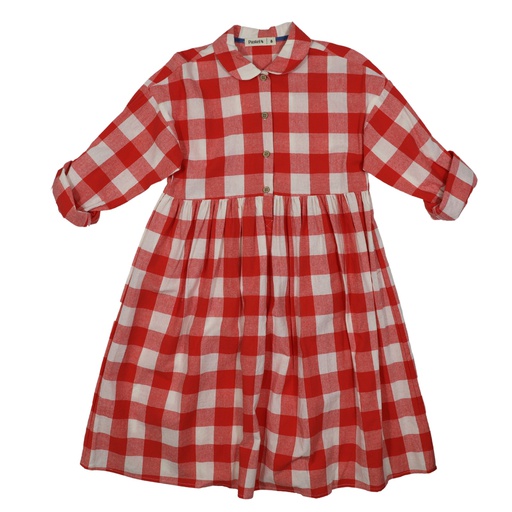 [S24-WDG303-WP] PLAID SHIRTDRESS