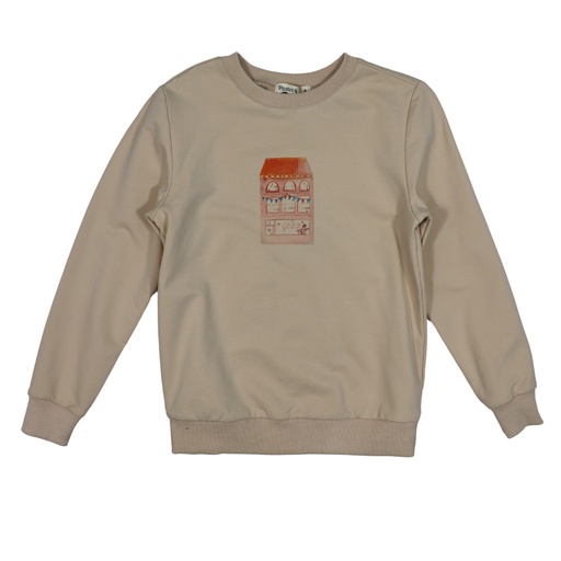 [S24-WNTU308F-TN] CENTER PRINT SWEATSHIRT