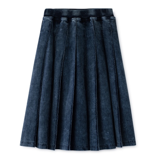 [S24-WSG305-WD] PLEATED KNIT SKIRT