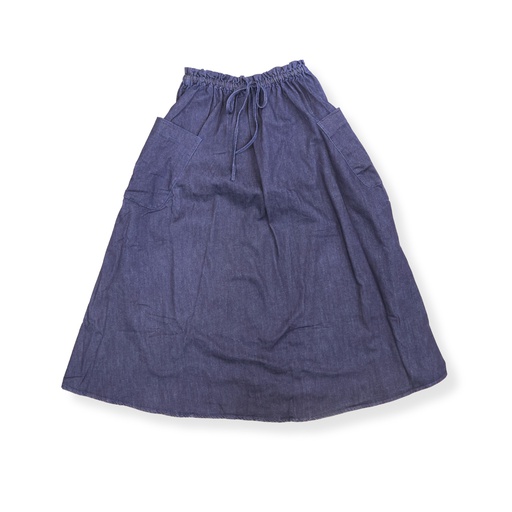 [S24-WSPT301E-DD] MIDI SKIRT WITH POCKETS