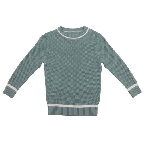 LONG SLEEVE SEED STITCH SWEATER