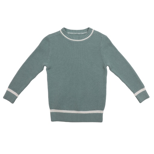 [S24-MNTB302-MN] LONG SLEEVE SEED STITCH SWEATER