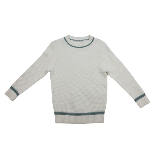 LONG SLEEVE SEED STITCH SWEATER