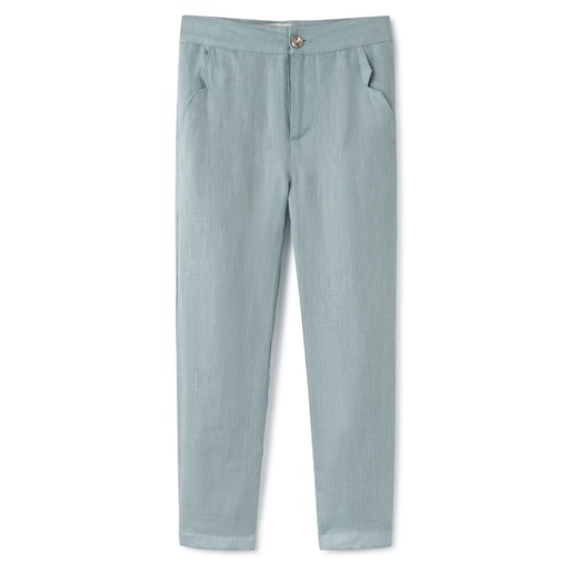 [S24-MPB303B-MN] LINEN LONG DRESS PANTS
