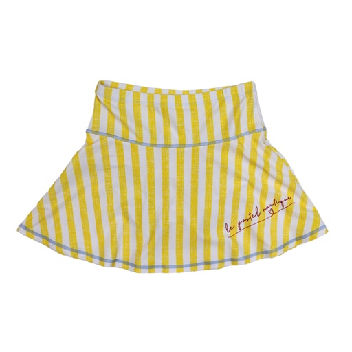 [S24-SBSG301-YS] STRIPED SWIM SKIRT