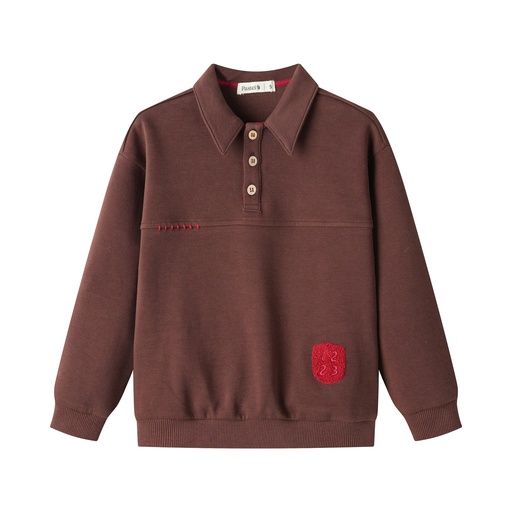 [F25-WBT401-ML] SEAMED POLO SWEATSHIRT