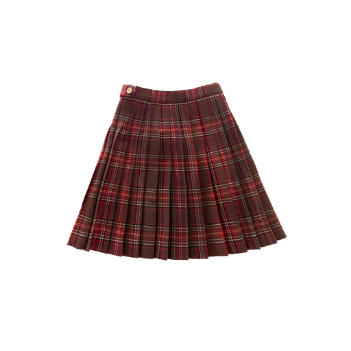 [F25-WS405-MP] PLAID PLEATED SKIRT