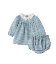 [F25-MBG404-BH] HOUNDSTOOTH BLOOMER SET