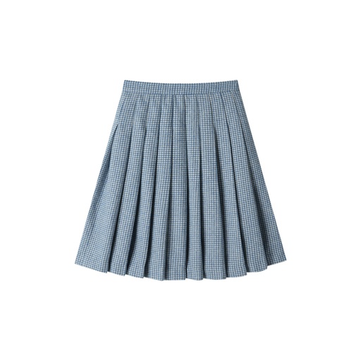 [F25-MS403-BH] HOUNDSTOOTH PLEATED SKIRT