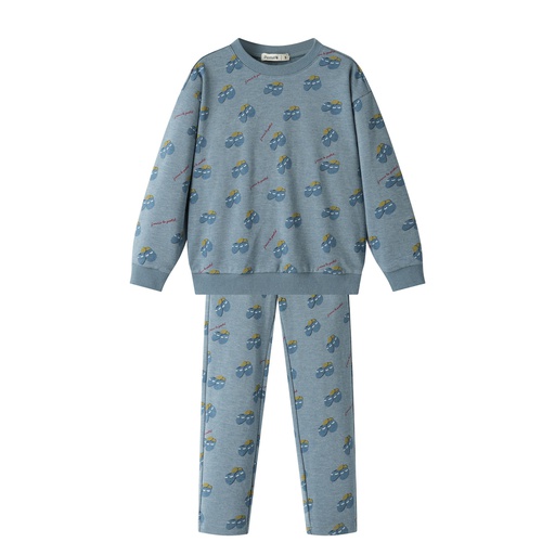 [F25-BP401-DB] SLIPPER PRINT PAJAMA