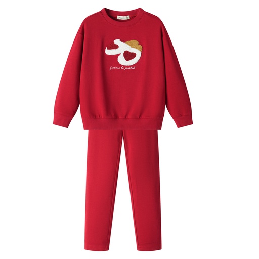 [F25-GP402-RD] COZY SLIPPER PAJAMA