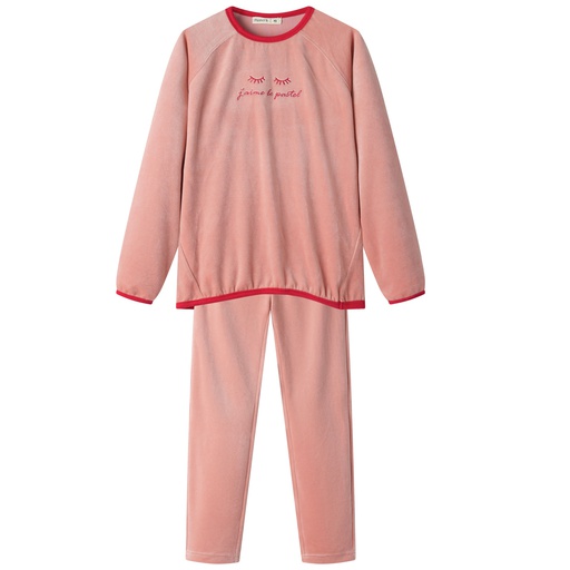 [F25-GP404-PK] JAIME LE PASTEL VELOUR PAJAMA