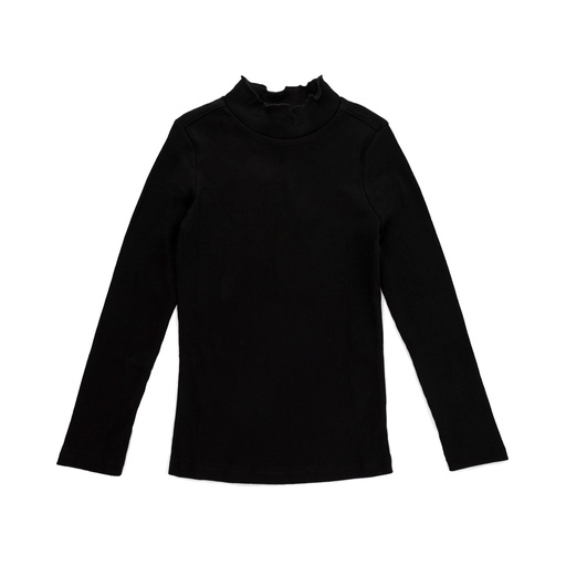 [BS-TRTL5-BK] CLASSIC RIBBED MOCK NECK