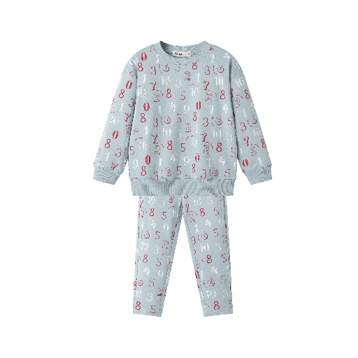 [S25-BP501-LB] NUMERICAL PRINT PAJAMA