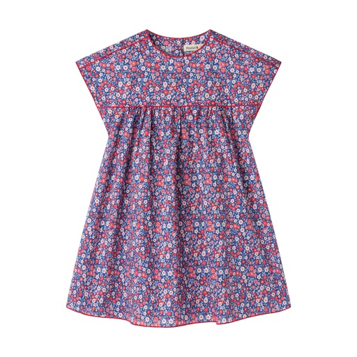 [S25-WD502-LF] DROP SHOULDER FLORAL DRESS