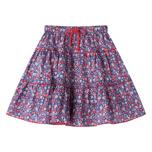 [S25-WS501-LF] FLORAL TIERED SKIRT