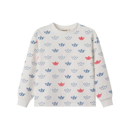 [S25-WGT505-WM] GIRLS SAILING PRINT SWEATSHIRT