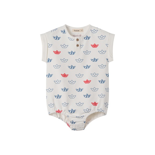 [S25-WBB502-WM] SAILING PRINT ROMPER