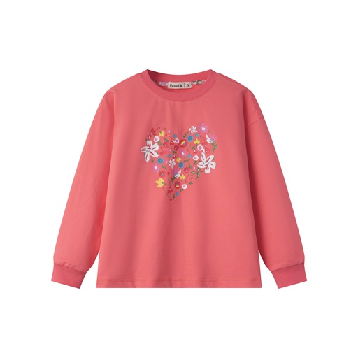 [S25-WGT507-HP] FLORAL HEART SWEATSHIRT