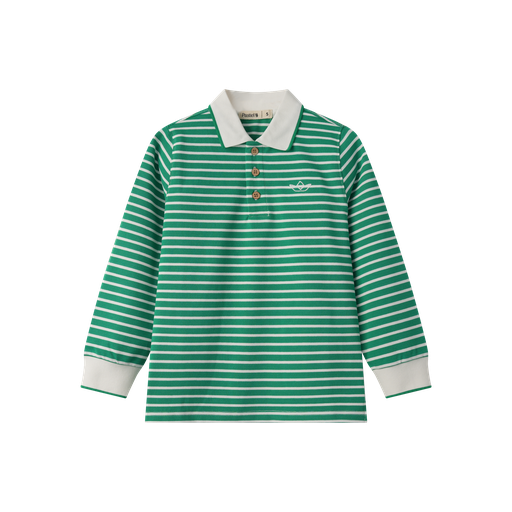 [S25-WBT508-GS] BOYS STRIPED POLO