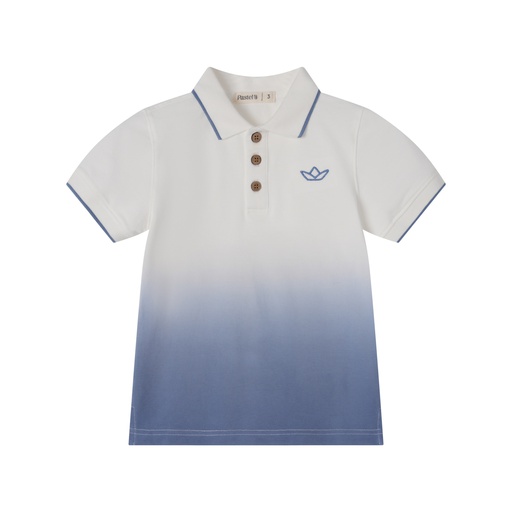 [S25-WBT510-BL] SHORT SLEEVE DIP DYE POLO