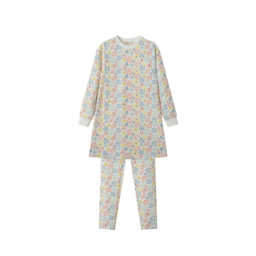 [S25-NS505-WM] COLORFUL FLOWERS TUNIC SET