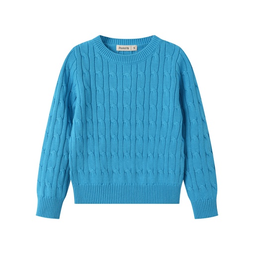 [S25-WSW505-BL] CABLE STITCH SWEATER