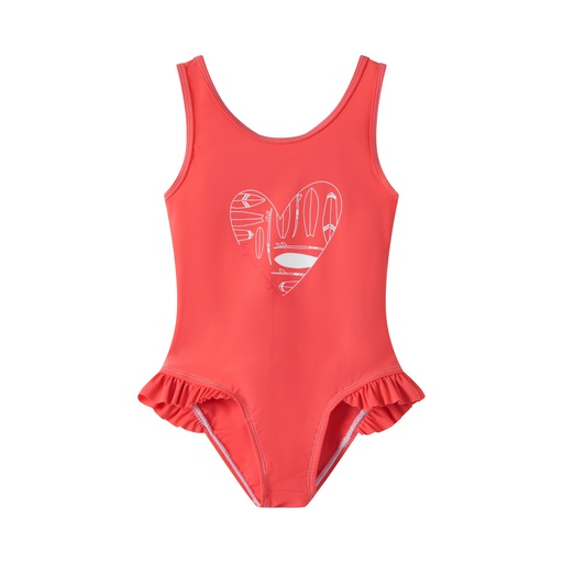 [S25-SBB501-CL] CENTER HEART BATHING SUIT WITH RUFFLE