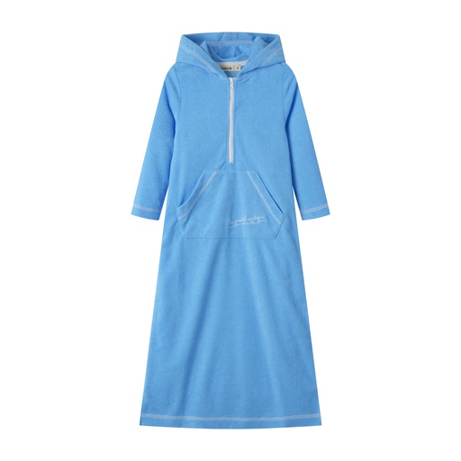 [S25-SCG502-AQ] LONG SWIM ROBE WITH CENTER POCKET