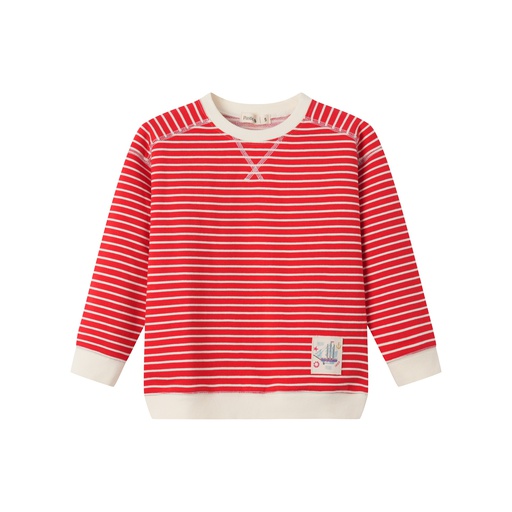 [S25-WGT519-RS] STRIPED SWEATSHIRT