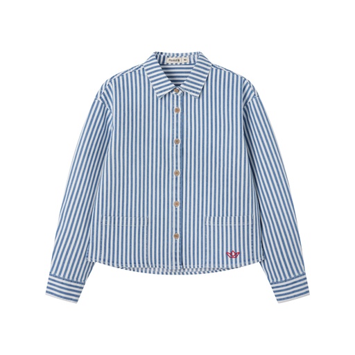 [S25-WGT521-BS] STRIPED SHIRT WITH POCKETS