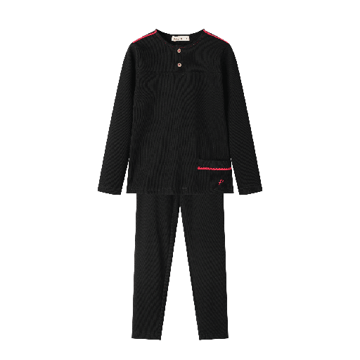 [S25-KB501-BK] BOYS ROBE SET WITH EMBROIDERY