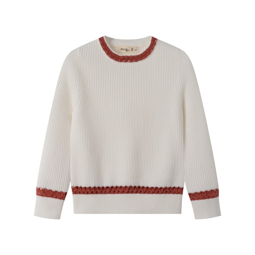 [S25-MSW503-WC] SWEATER WITH CONTRAST EDGING