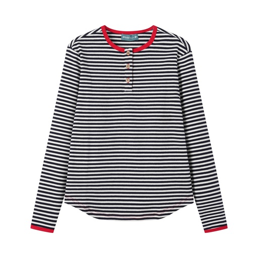 [S25-WGT516-BS] STRIPED TEEN HENLEY