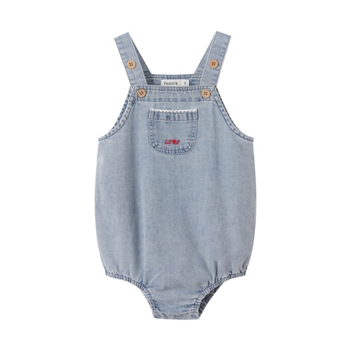 [S25-WBG520-CH] ROMPER WITH CENTER POCKET