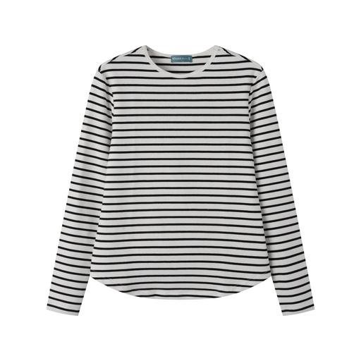 [S25-WGT518-BS] STRIPED HENLEY