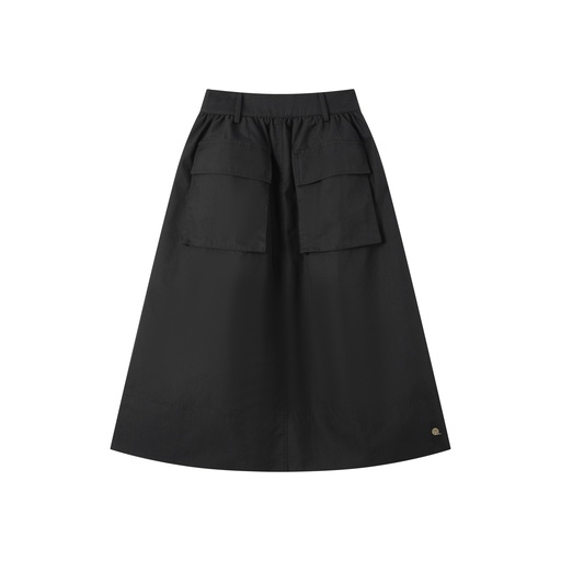 [I-S17-BK] CIRCLE SKIRT WITH POCKETS