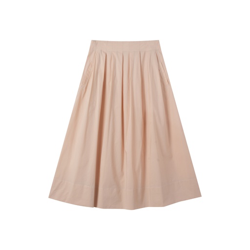 [S25-TS501-BG] MIDI SOFT PLEATED SKIRT