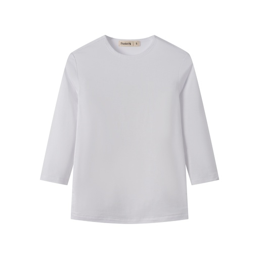 [BS-TS11-WH] MODAL 3/4 SLEEVE T-SHIRT
