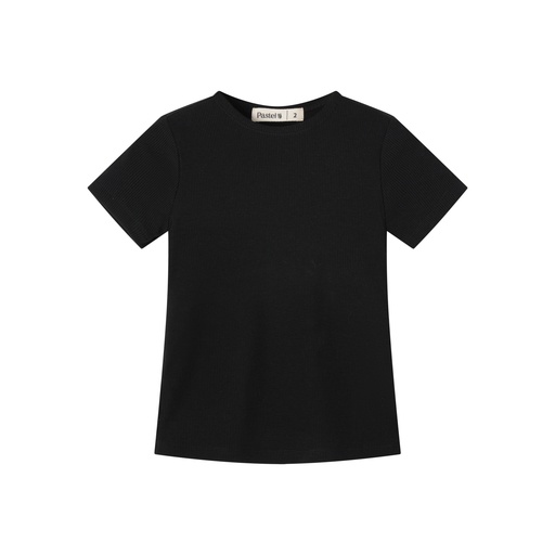 RIBBED SHORT SLEEVE TEE