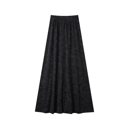 [S25-TS504-BK] MAXI JERSEY SKIRT