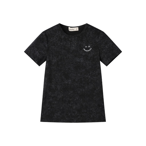 [S25-WUT507-BK] 1223 SMILING SHORT SLEEVE TEE