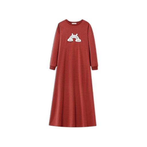 [F26-NG601-RT] COZY RAINBOW NIGHTGOWN