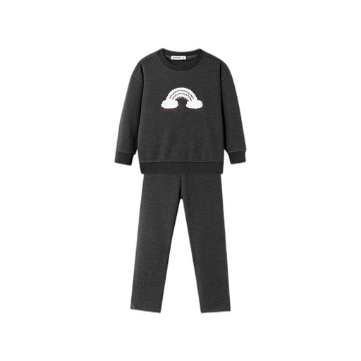 [F26-BP601-DG] COZY RAINBOW PAJAMA