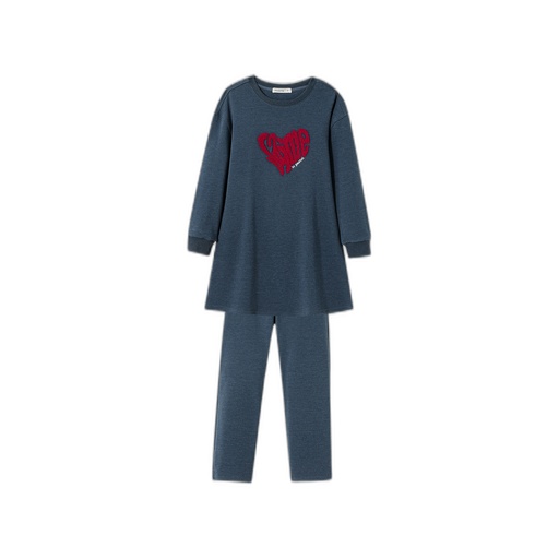 [F26-NS602-IN] JAIME LE PASTEL EMBLEM NIGHTSHIRT