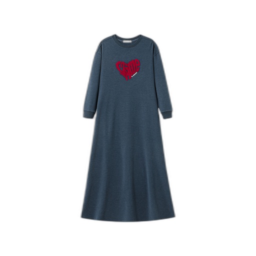 [F26-NG602-IN] JAIME LE PASTEL EMBLEM NIGHTGOWN