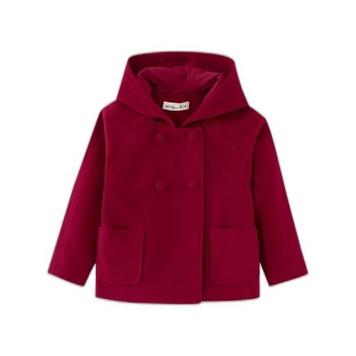 [F26-MOU601-RD] DOUBLE BREASTED WOOL JACKET