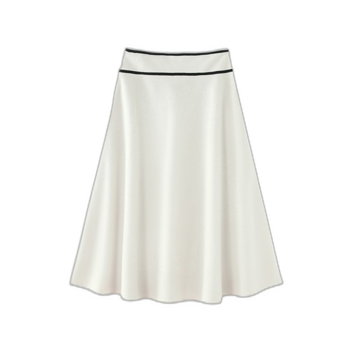 [F26-MS606-CR] MIDI WOOL CIRCLE SKIRT